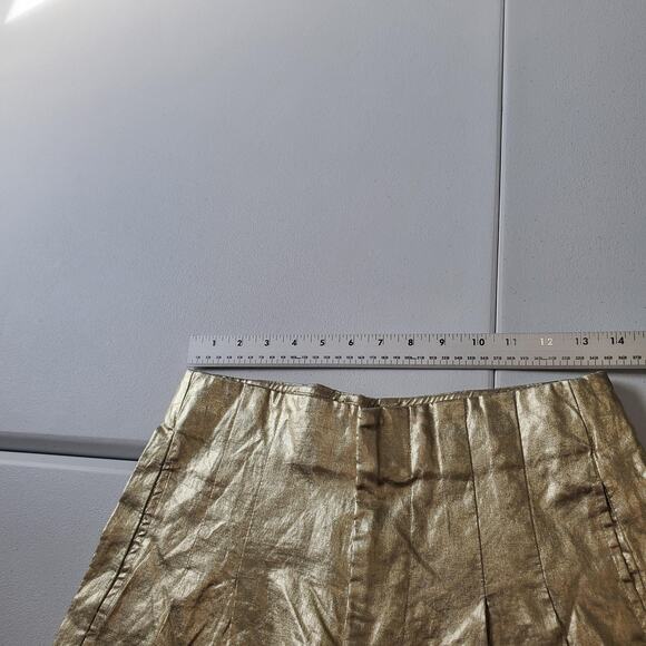 Lanhtropy Culotte Pants Metallic Gold - Picture 7 of 11